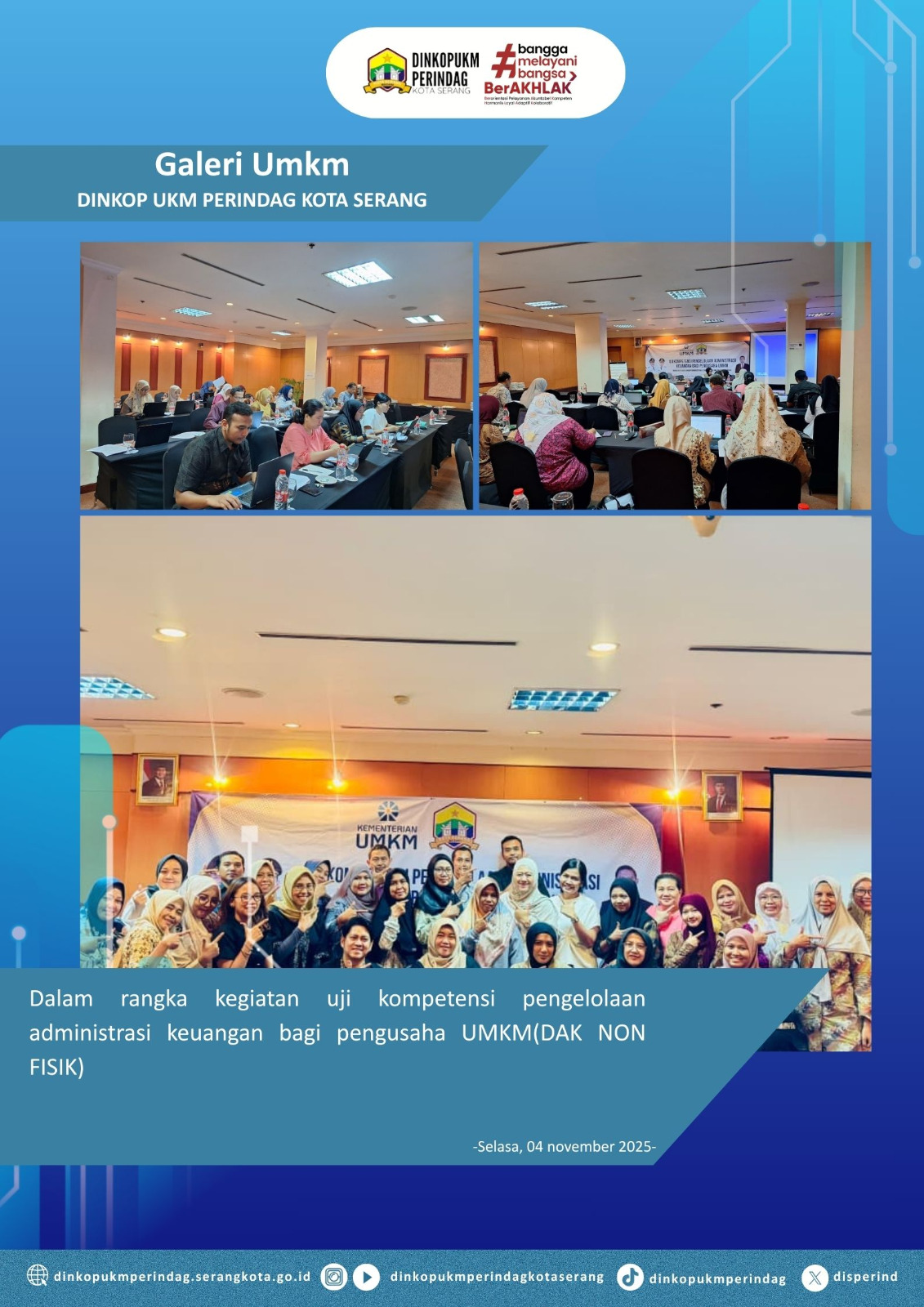 Dalam Rangka Uji Kompetensi Pengelolaan Administrasi Keuangan Bagi Pengusaha UMKM (DAK NON FISIK