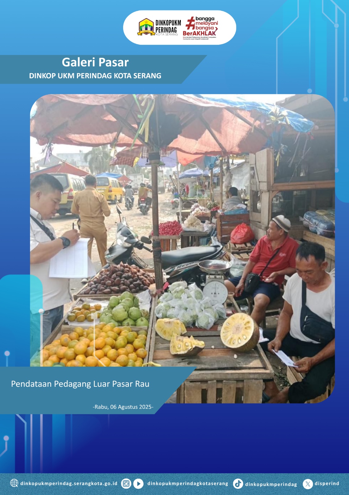 Pendataan Pedagang Luar Pasar Rau