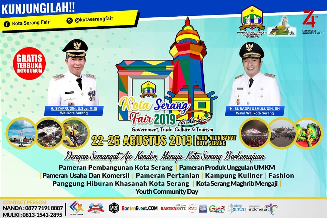 HUT Kota Serang pada PAMERAN SERANG FAIR 2019