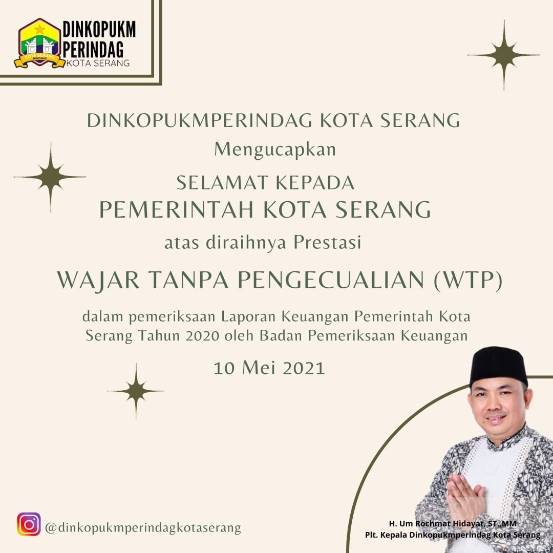 Ucapan Predikat Wajar Tanpa Pengeculian WTP 