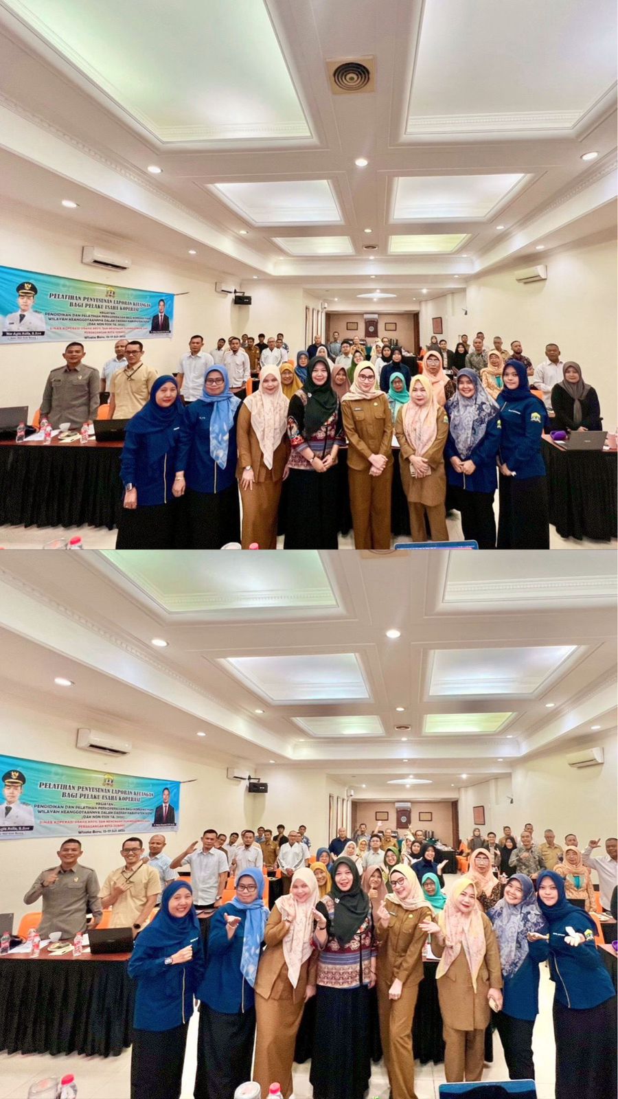 Dalam Rangka pelatihan pengesahan laporan keuangan bagi pelaku usaha koperasi