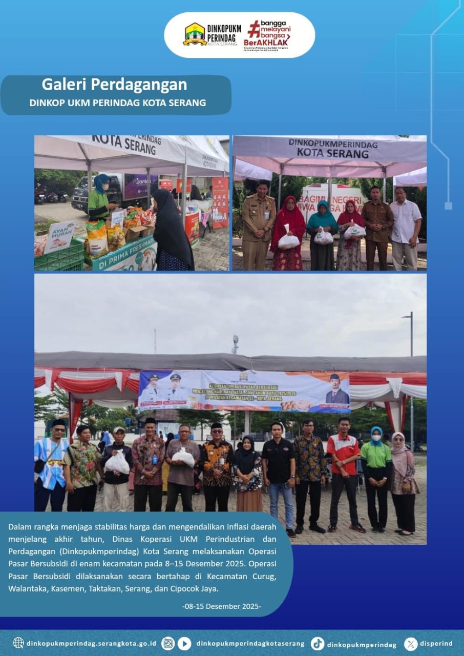 Upaya Pengendalian Inflasi Melalui Operasi Pasar Bersubsidi di 6 Kecamatan Kota Serang